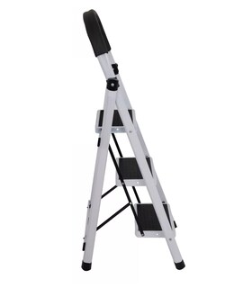 Foto 5 | Escalera De Aluminio Belug Telescopica 3 Escalones, Color Blanco