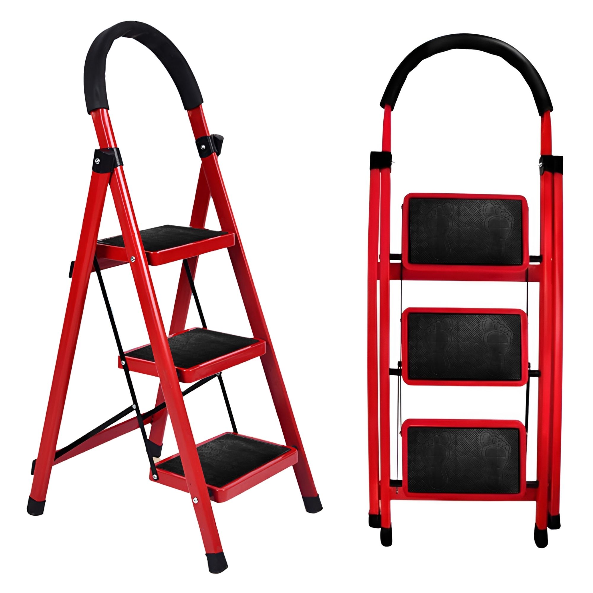 Escalera Ecomlab Roja Plegable