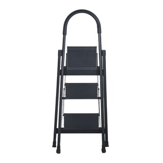 Foto 2 | Escalera Plegable Multifuncional Tubular 3 Peldaños Bluelander