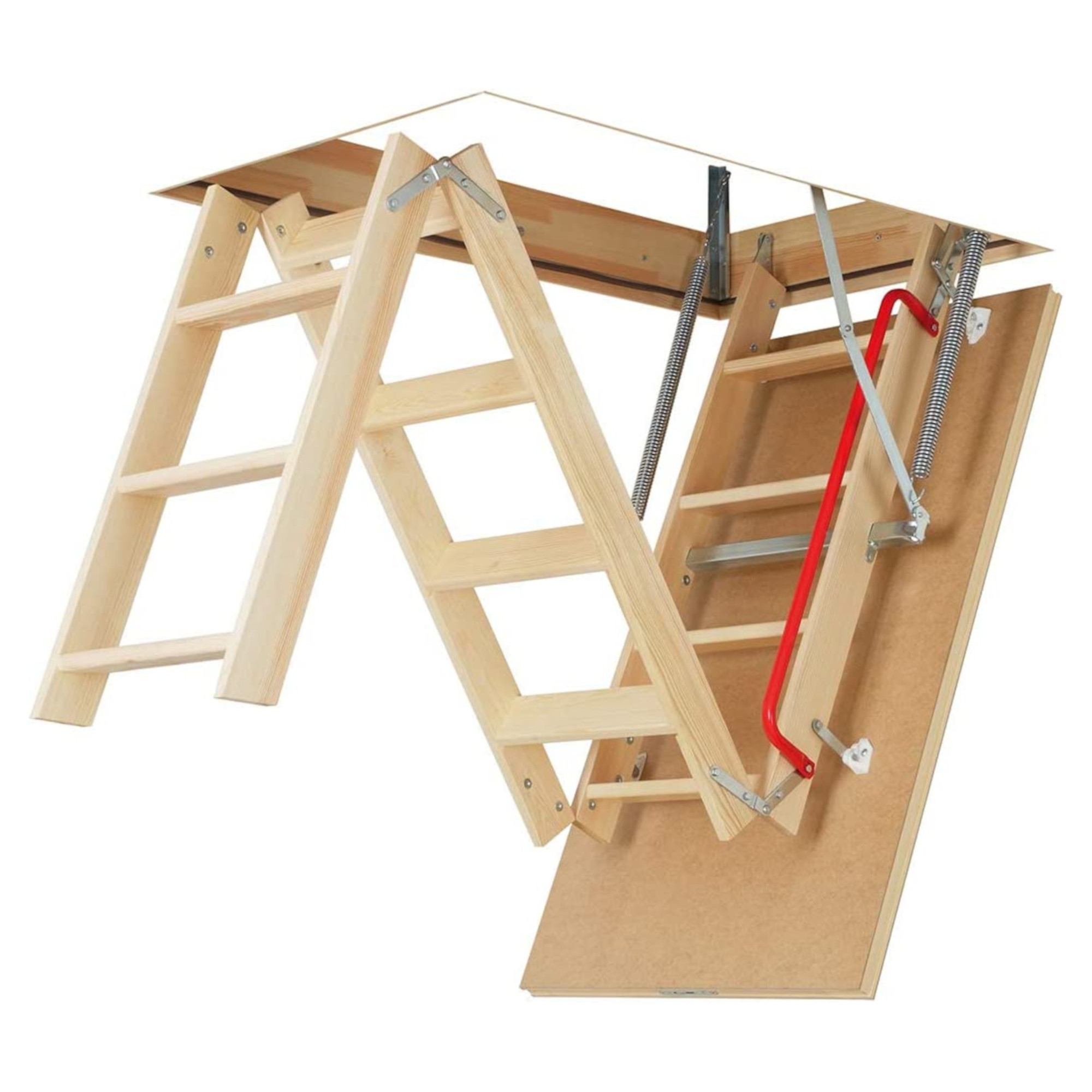 Foto 3 pulgar | Escalera Fakro de Ático Fabricada en Madera Estilo LWK Komfort Altura al Piso 305 CM Medidas del Hueco 70 CM X 130 CM