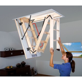 Foto 5 | Escalera Fakro de Ático Fabricada en Madera Estilo LWK Komfort Altura al Piso 305 CM Medidas del Hueco 70 CM X 130 CM