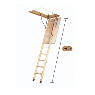 Foto 7 | Escalera Fakro de Ático Fabricada en Madera Estilo LWK Komfort Altura al Piso 305 CM Medidas del Hueco 70 CM X 130 CM
