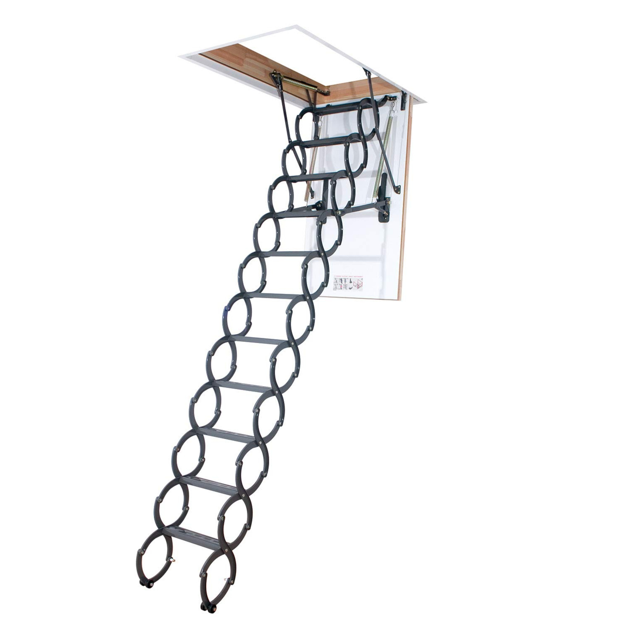 Foto 2 pulgar | Escalera de Ático Fabricada en Acero Estilo Lst Tijera Fakro LST280CM Gris