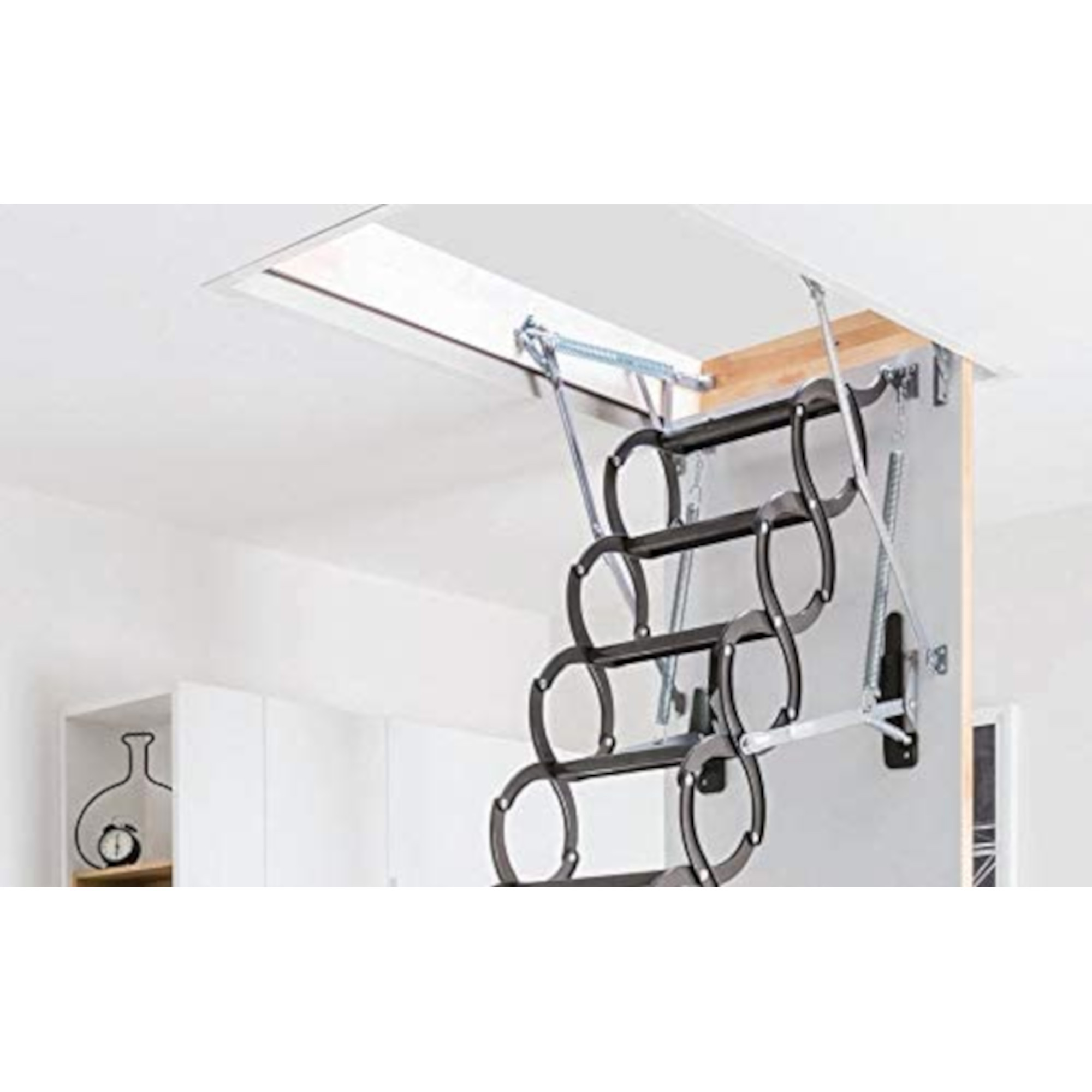 Foto 4 pulgar | Escalera de Ático Fabricada en Acero Estilo Lst Tijera Fakro LST280CM Gris