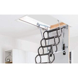 Foto 3 | Escalera de Ático Fabricada en Acero Estilo Lst Tijera Fakro LST280CM 70X120 Gris