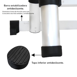 Foto 7 | Escalera Telescopica Kecompras de Aluminio