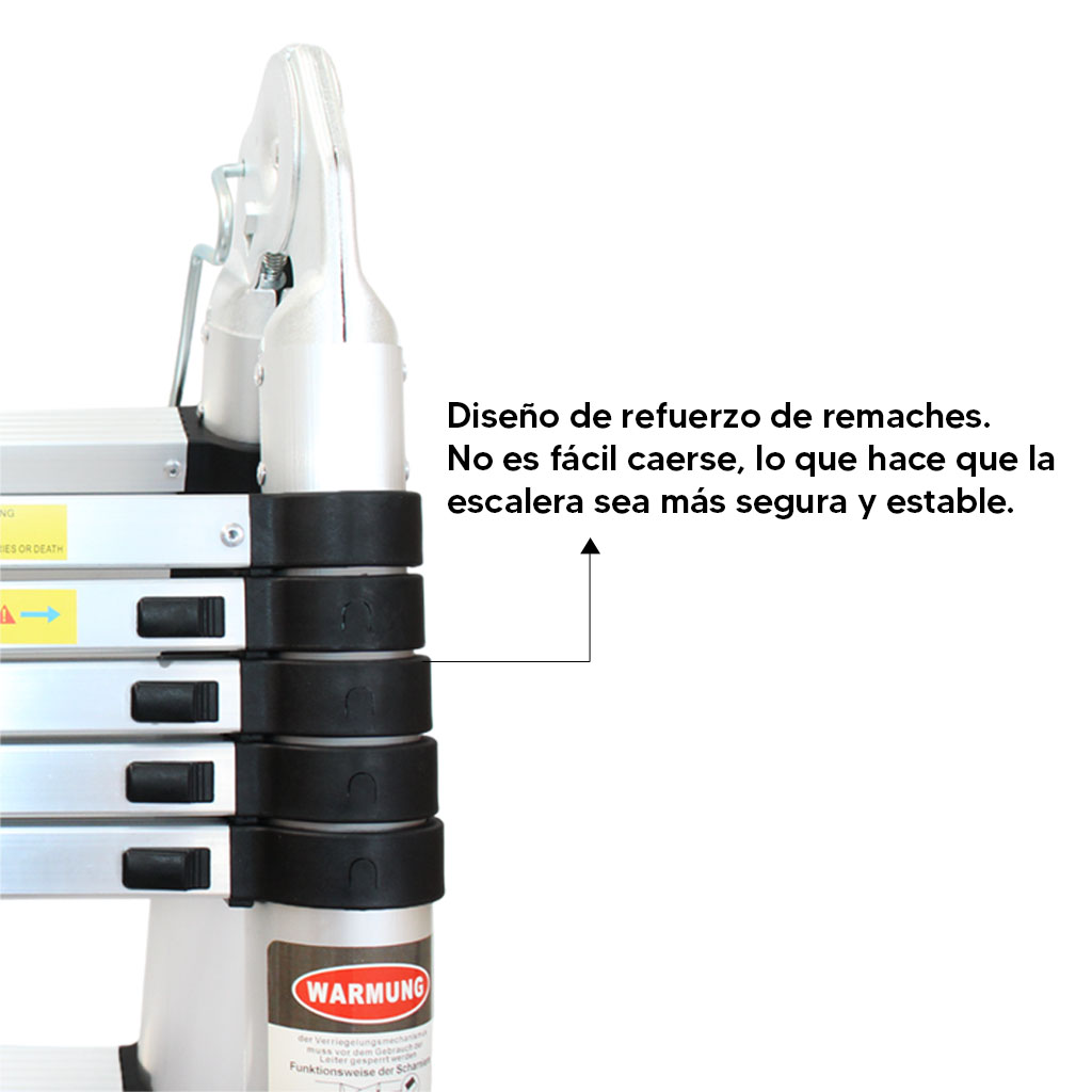 Foto 9 pulgar | Escalera Telescopica Kecompras de Aluminio