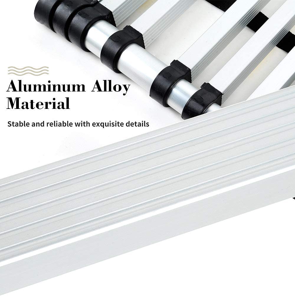 Foto 4 pulgar | Escalera de Techo Plegable Escalera Telescópica de Aluminio de 3.8 Metros con Antideslizante Multiusos Extensible