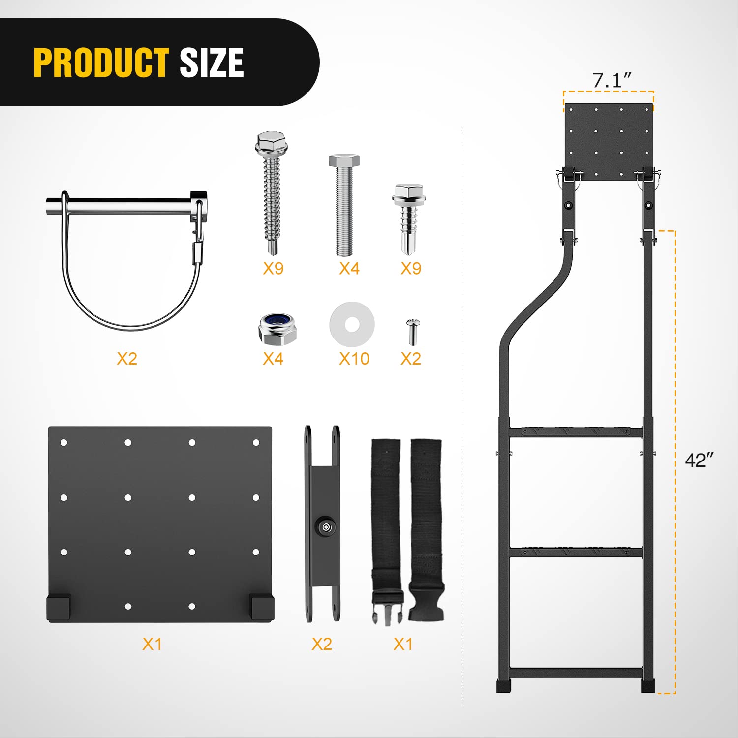 Foto 3 pulgar | Escalera Nilight Para Portón Trasero De Camión Plegable Para Camioneta De 34 A 42 Pulgadas - Venta Internacional.