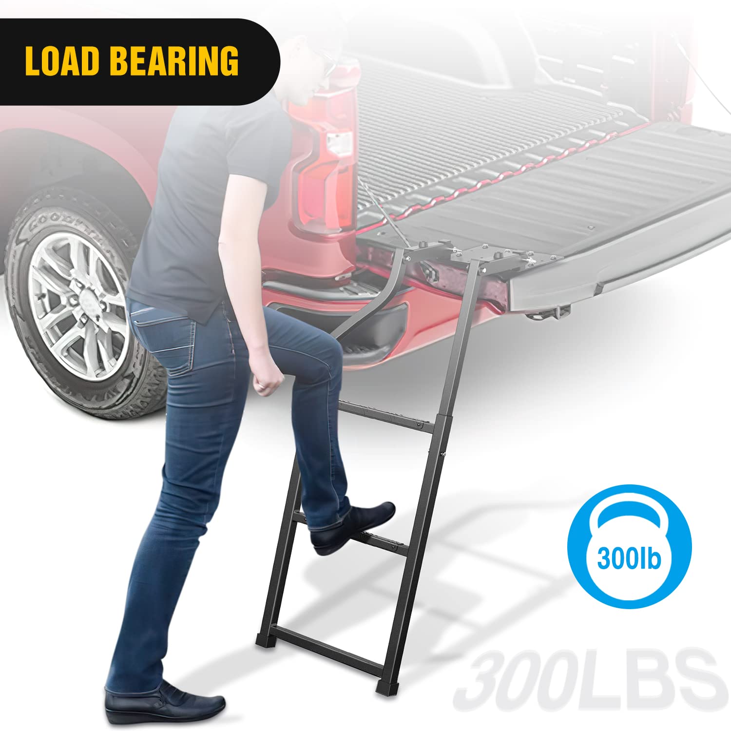 Foto 8 pulgar | Escalera Nilight Para Portón Trasero De Camión Plegable Para Camioneta De 34 A 42 Pulgadas - Venta Internacional.