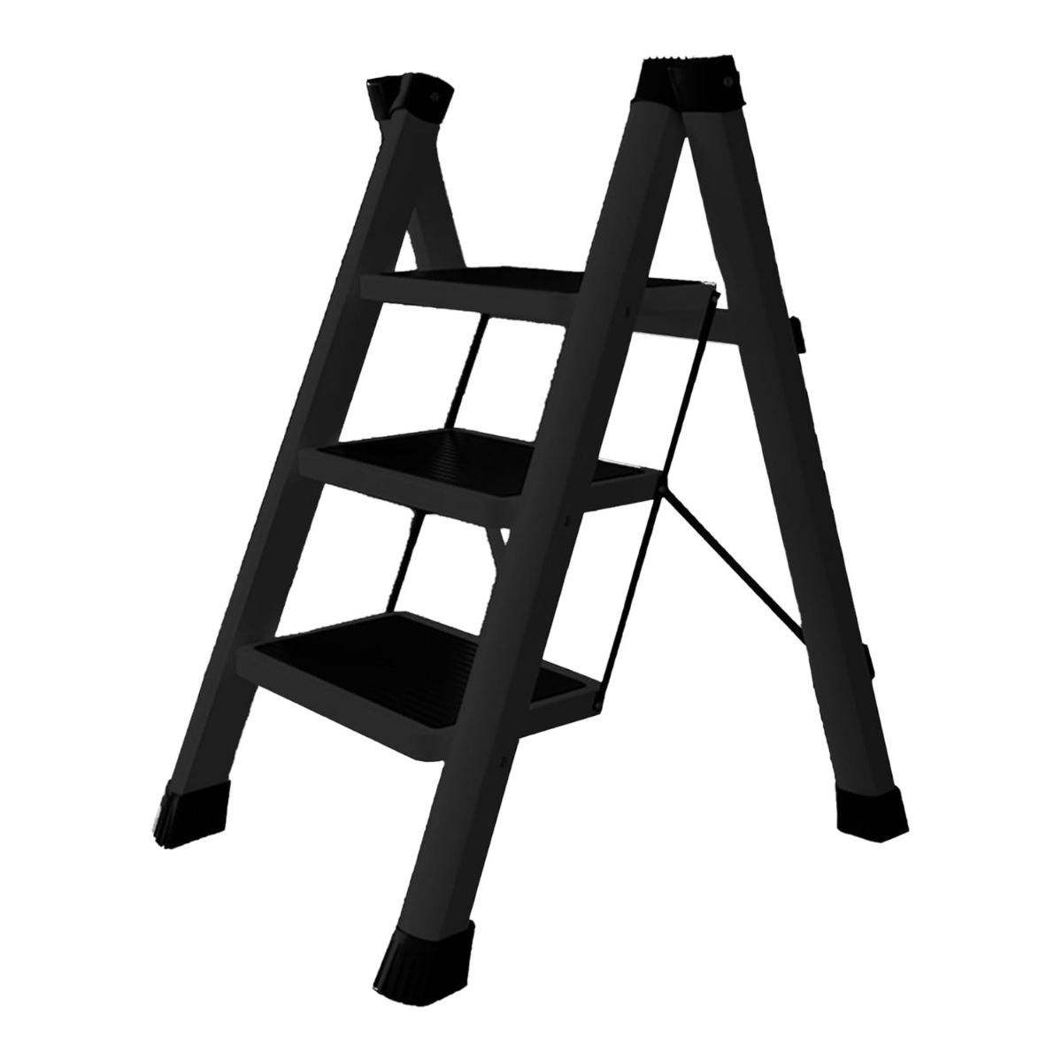 Foto 2 pulgar | Escalera Plegable Multifuncional Tipo Tijera 3 Peldaños  Bluelander (negro)