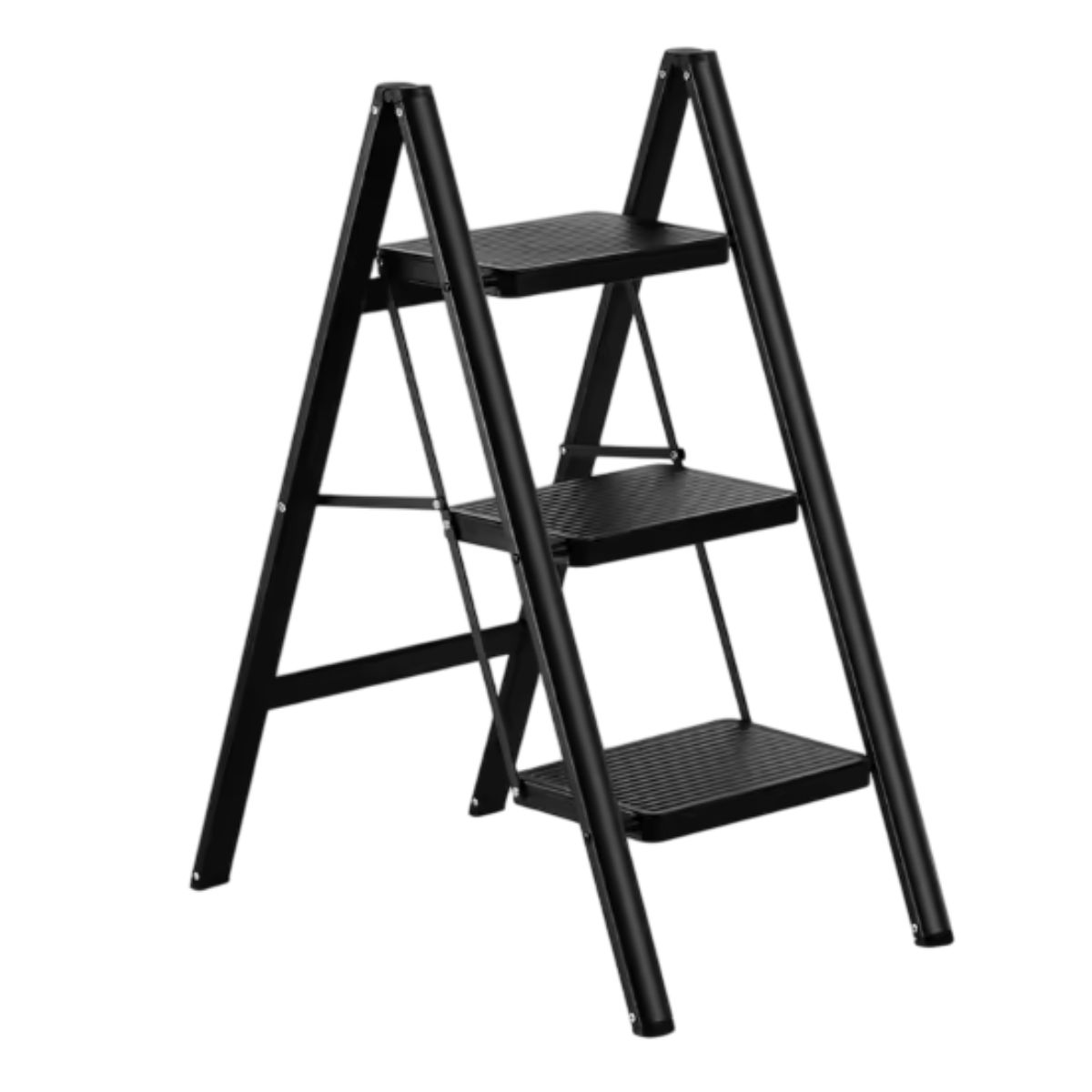 Foto 4 pulgar | Escalera Plegable Multifuncional Tipo Tijera 3 Peldaños  Bluelander (negro)