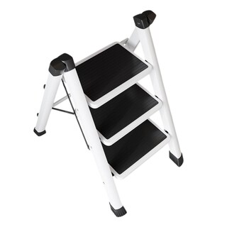 Foto 2 | Escalera Plegable Multifuncional Tipo Tijera 3 Peldaños Bluelander (blanco)