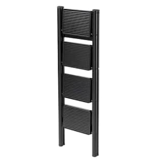 Foto 2 | Escalera Plegable Multifuncional Tipo Tijera 4 Peldaños Bluelander (negro)