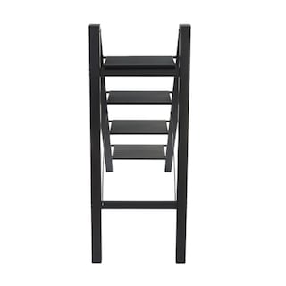Foto 3 | Escalera Plegable Multifuncional Tipo Tijera 4 Peldaños Bluelander (negro)