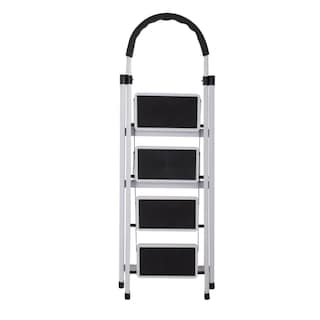 Foto 2 | Escalera Plegable Multifuncional Tipo Tijera 4 Peldaños Bluelander (blanco)