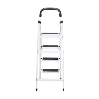 Foto 3 | Escalera Plegable Multifuncional Tipo Tijera 4 Peldaños Bluelander (blanco)