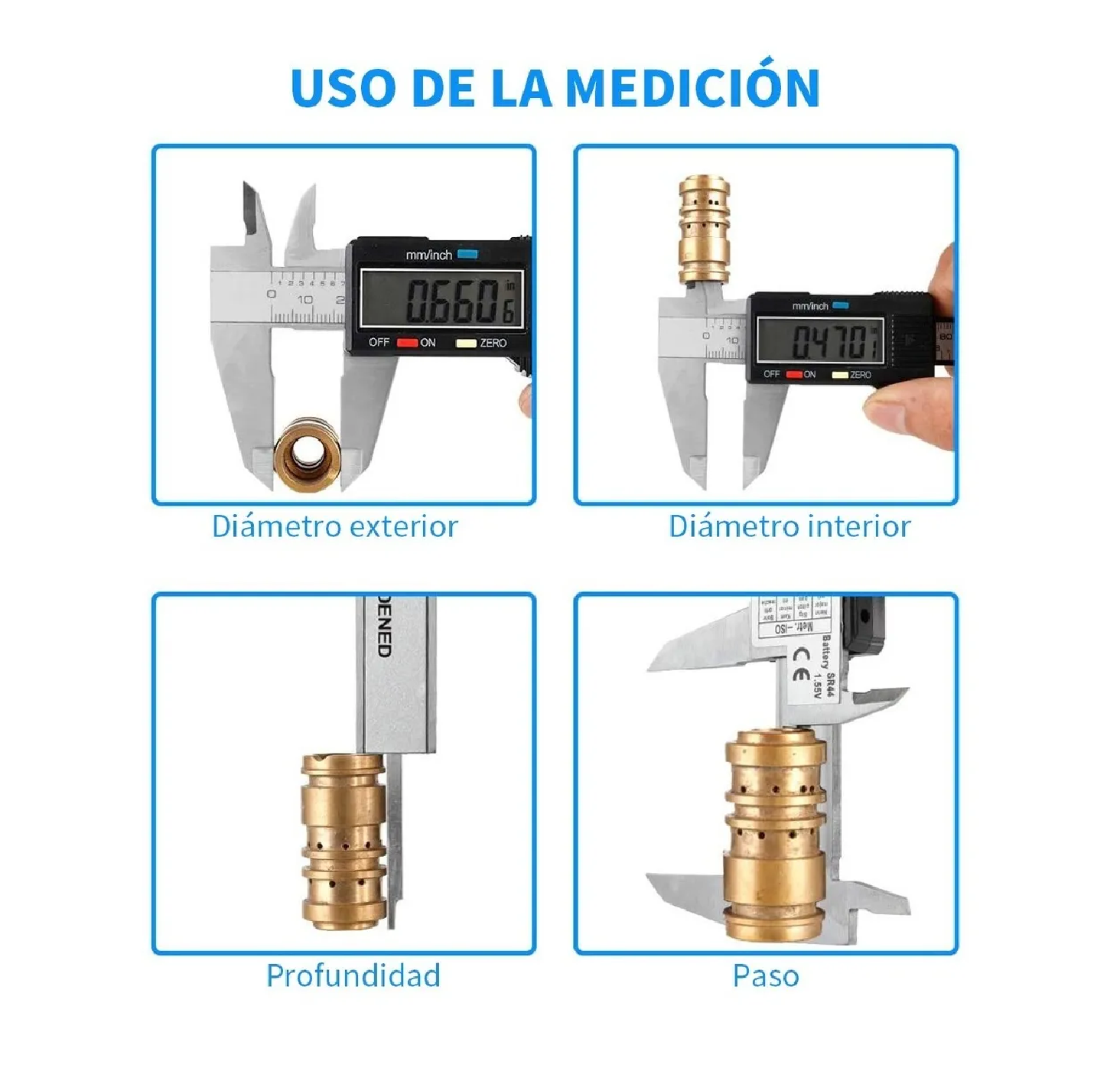 Foto 2 | Calibrador Vernier Digital 6in Precisión 0.01mm