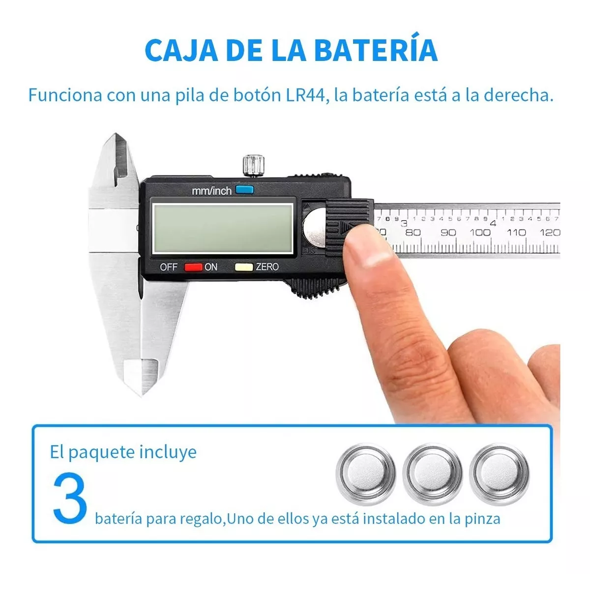 Foto 4 pulgar | Calibrador Vernier Digital Pie de Rey Eo Safe Imports ESI-4918 color Gris 6 Plg