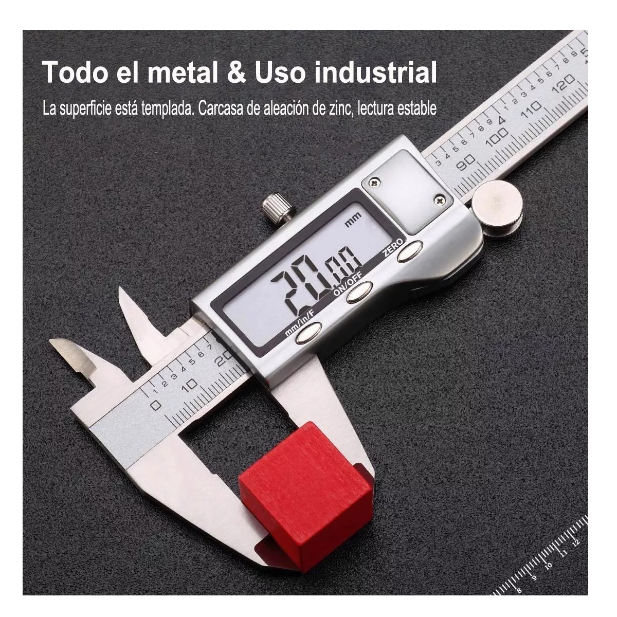 Foto 3 | Calibrador Digital Eo Safe Imports Esi-5883 Uso Industrial Plata