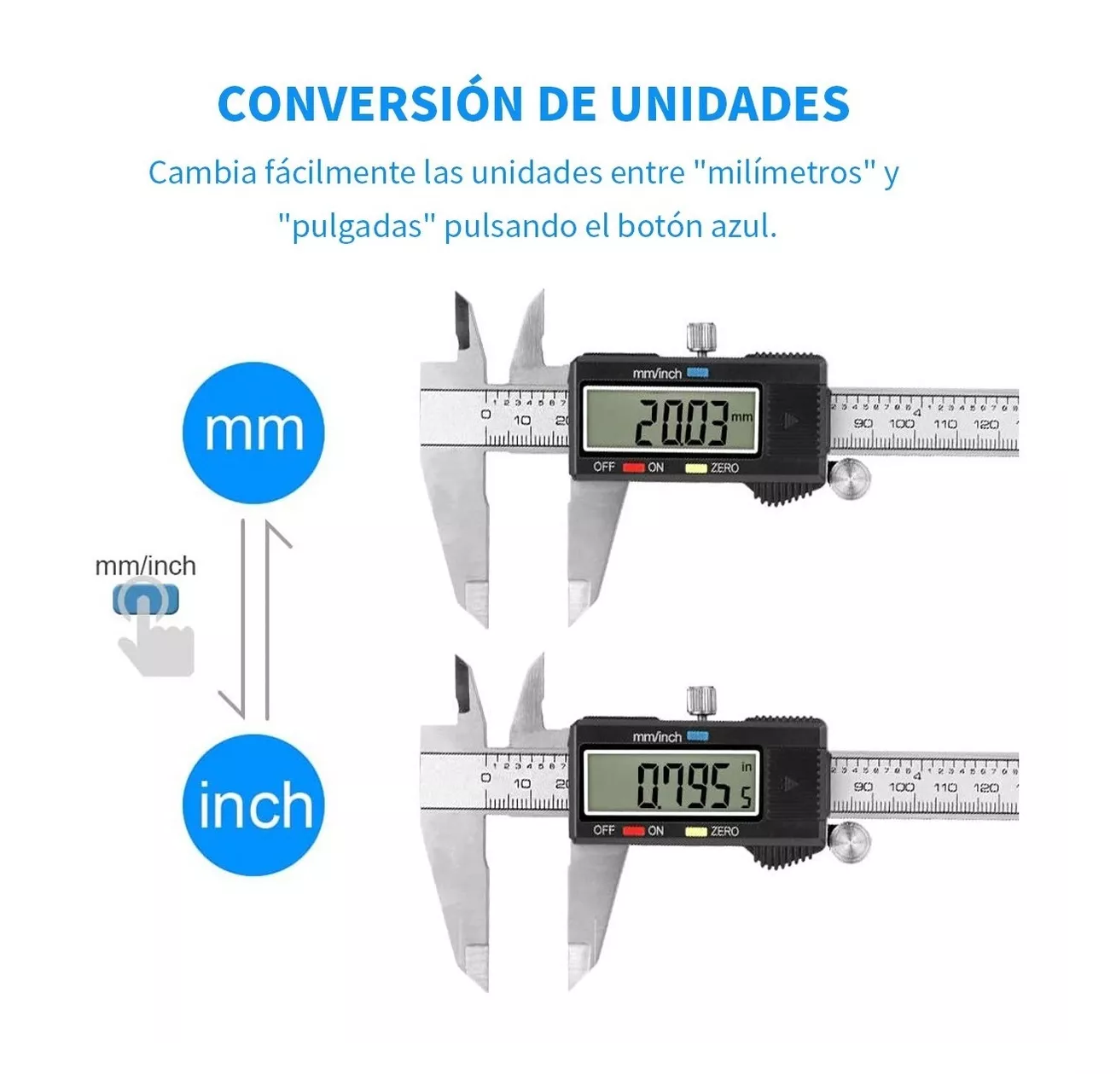 Foto 4 | Calibrador Digital Pie de Rey Belug 0.01mm color Plata