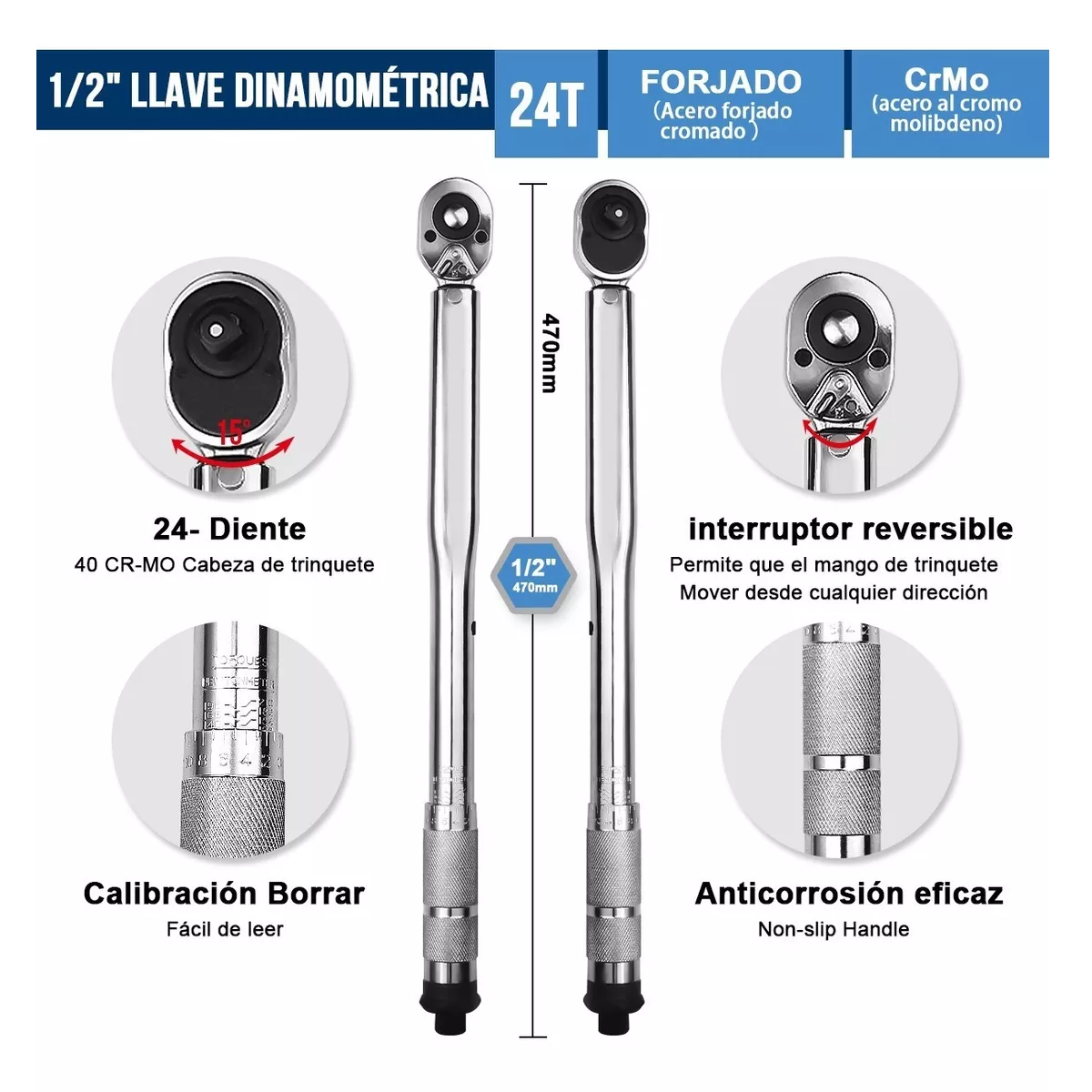 Foto 2 | Torquímetro Llave De Torque Eo Safe Imports Esi-12943 Plata