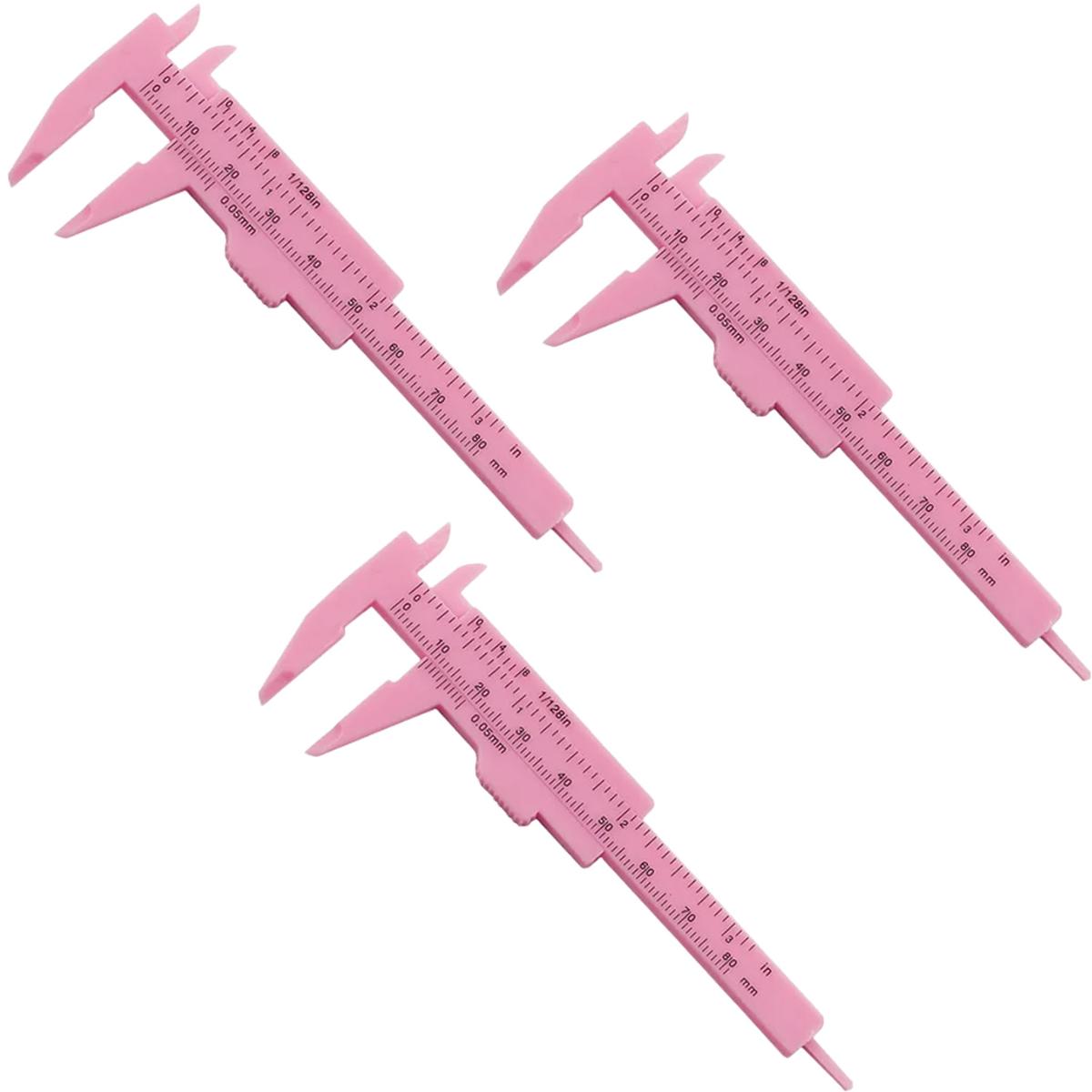 Calibrador Manualidad Plástico Ventdepot Mxveg-003 3 Piezas Rosa