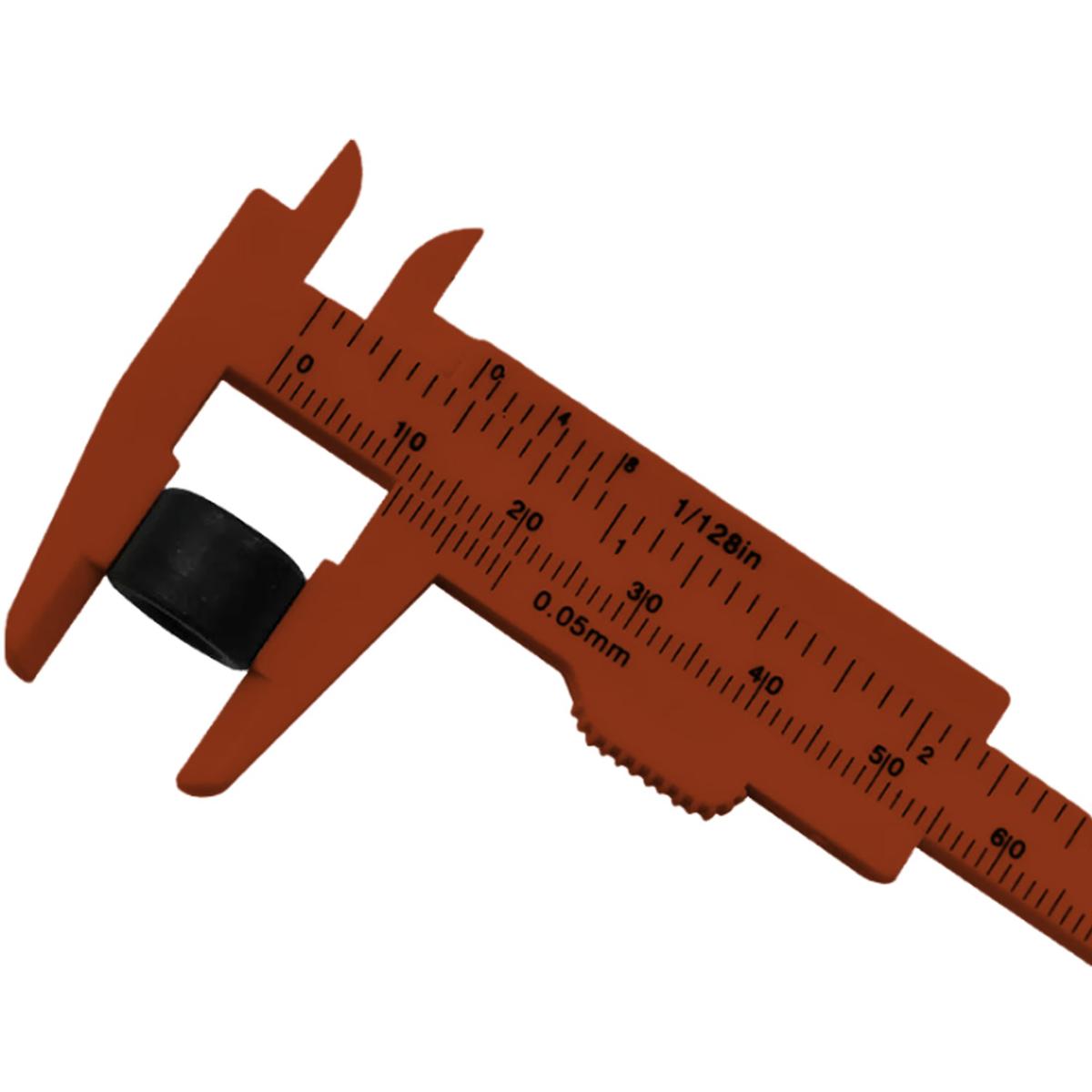 Foto 3 | Calibrador Vernier Flexible Ventdepot Mxvei-001 1 Pieza Naranja Obscuro