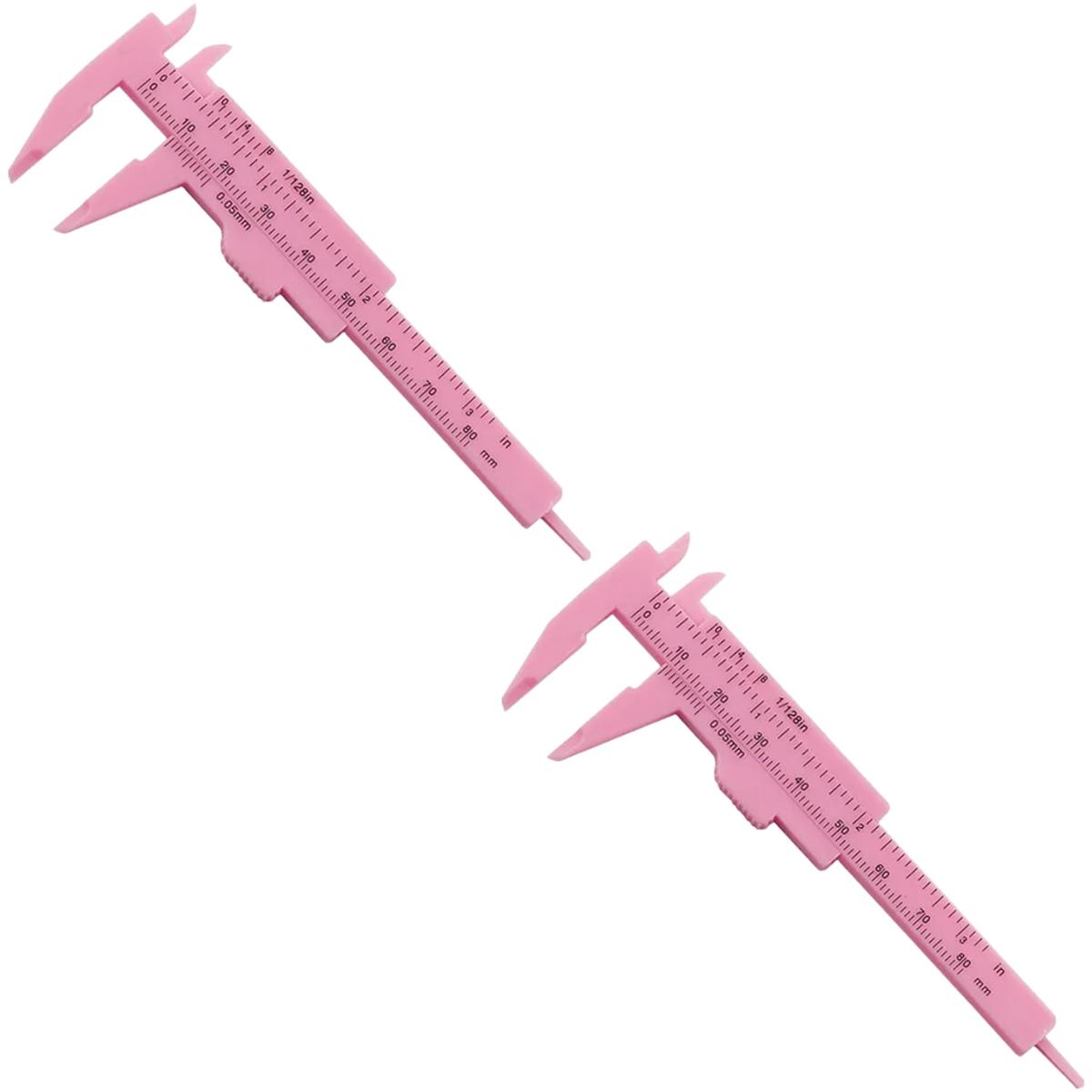 Instrumento Calibrar Plástico Ventdepot Mxveg-002 2 Piezas Rosa