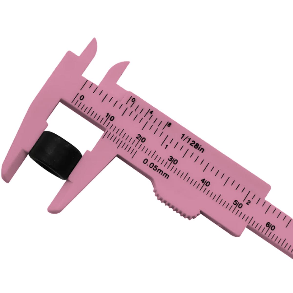 Foto 4 pulgar | Vernier Precisión Milímetros Ventdepot Mxveg-004 4 Piezas Rosa