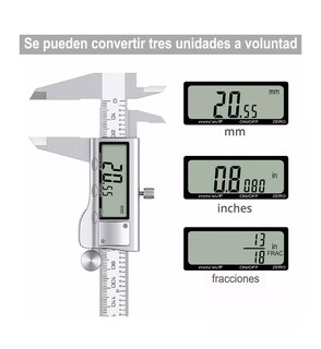 Foto 2 | Calibrador Digital Uso Industrial Todo Metal 0.01mm Blanco