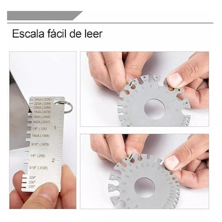 Foto 3 | Calibrador de Alambre 0-36 Acero Inoxidable Esi-16441 Plata 2 Piezas