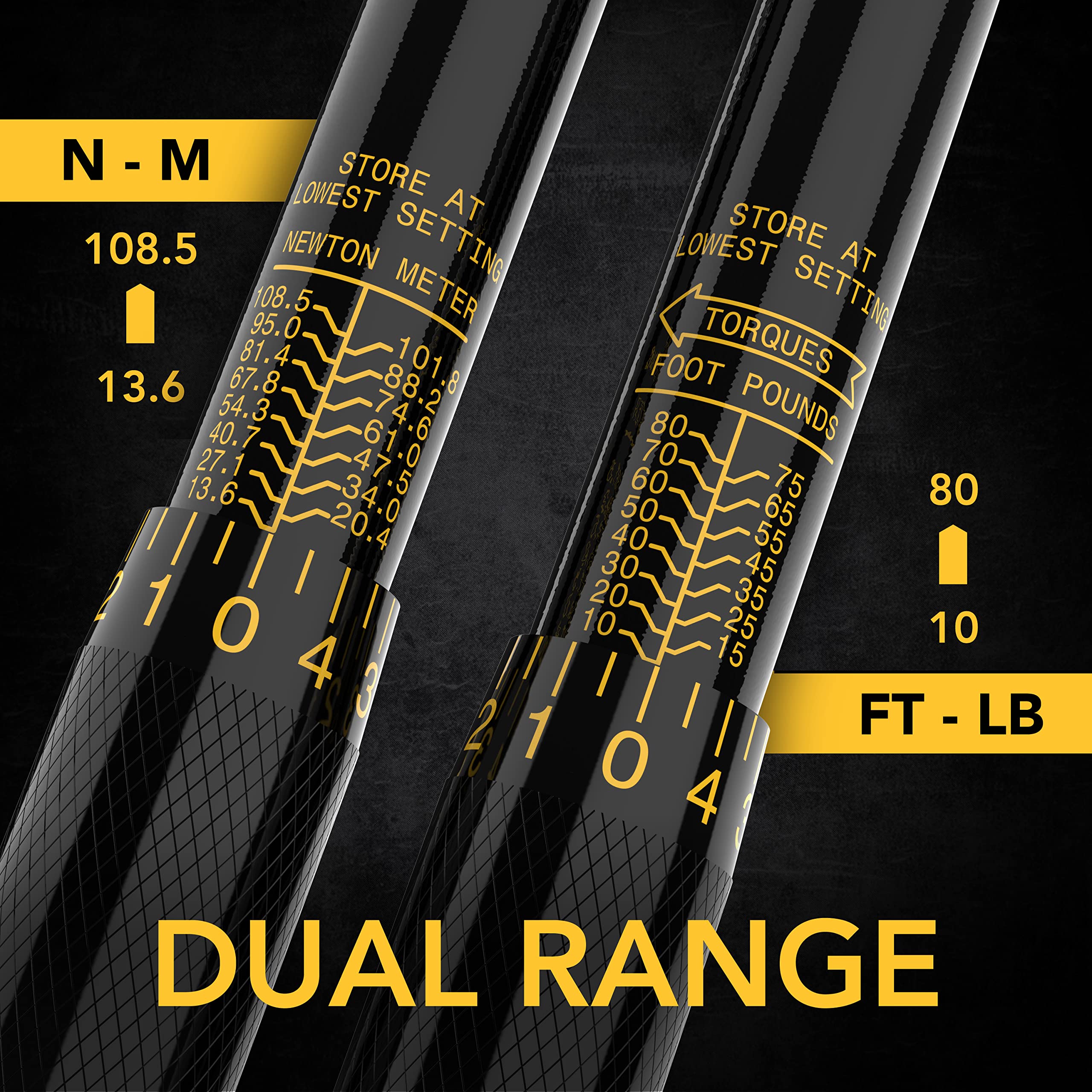 Foto 3 pulgar | Llave Dinamométrica Lexivon 3/8'' Drive Click 10-80 Ft-lb/13,6-108,5 Nm - Venta Internacional.