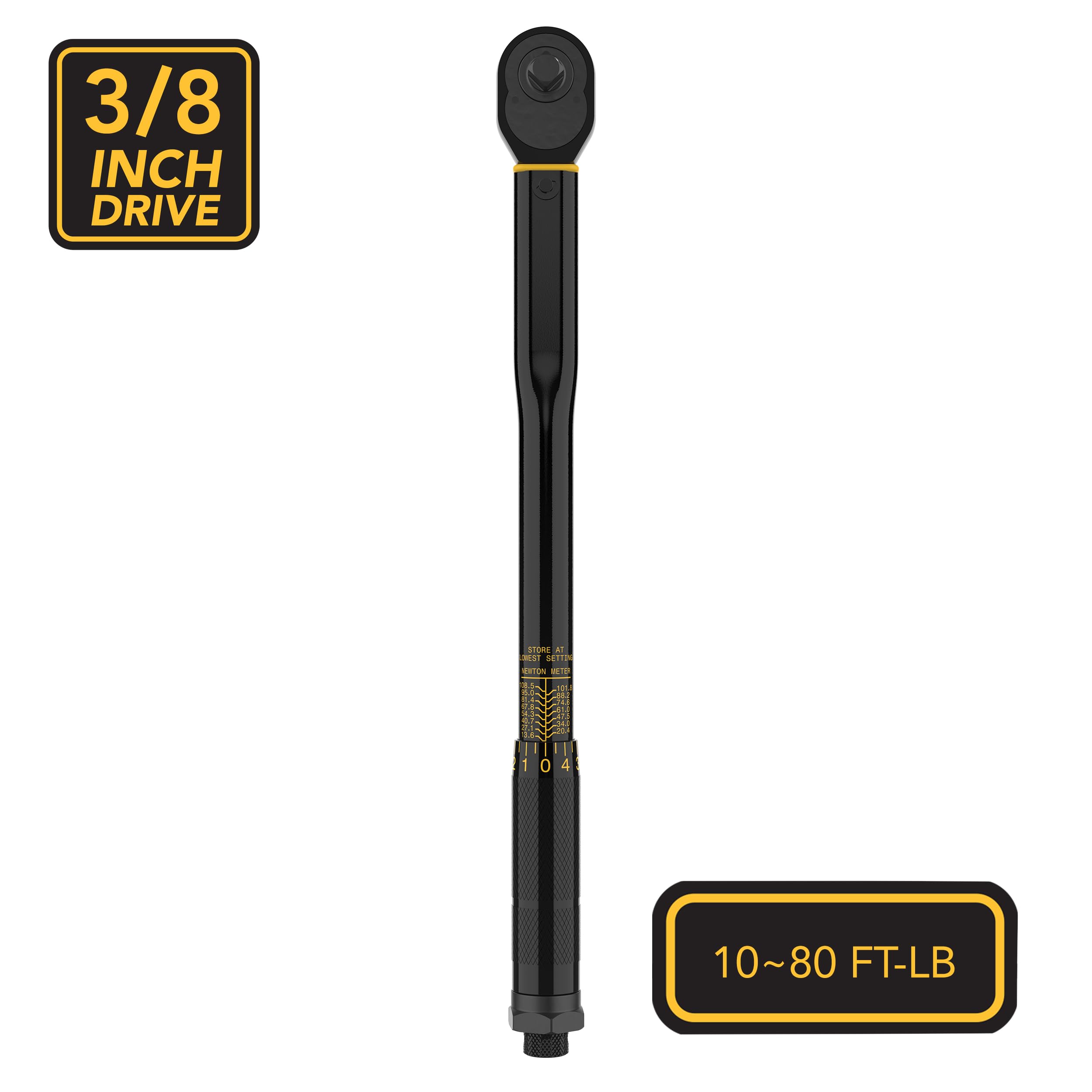 Foto 6 pulgar | Llave Dinamométrica Lexivon 3/8'' Drive Click 10-80 Ft-lb/13,6-108,5 Nm - Venta Internacional.