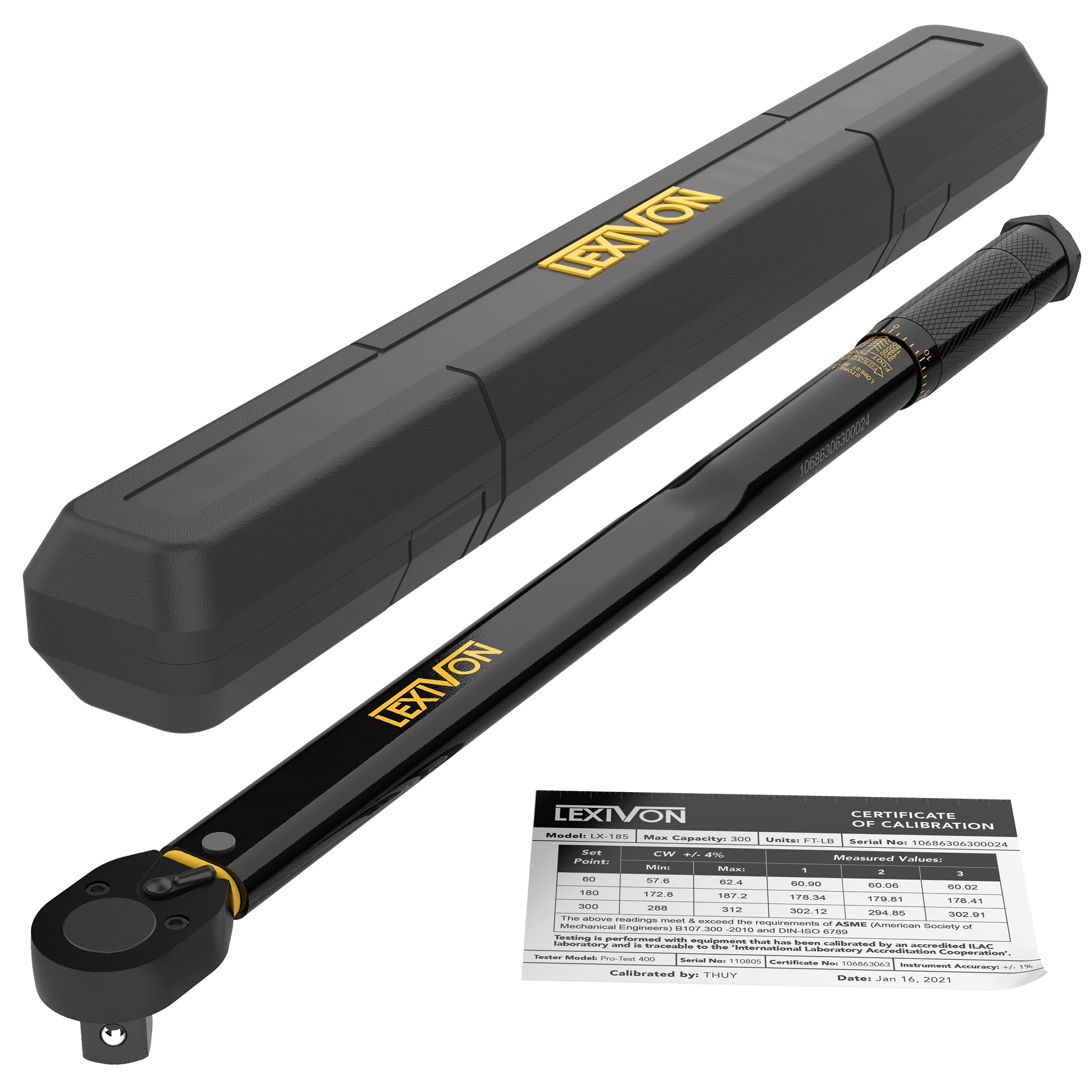 Llave Dinamométrica Lexivon 3/4'' Drive Click 40,7-406,8 Nm Lx-185 - Venta Internacional.