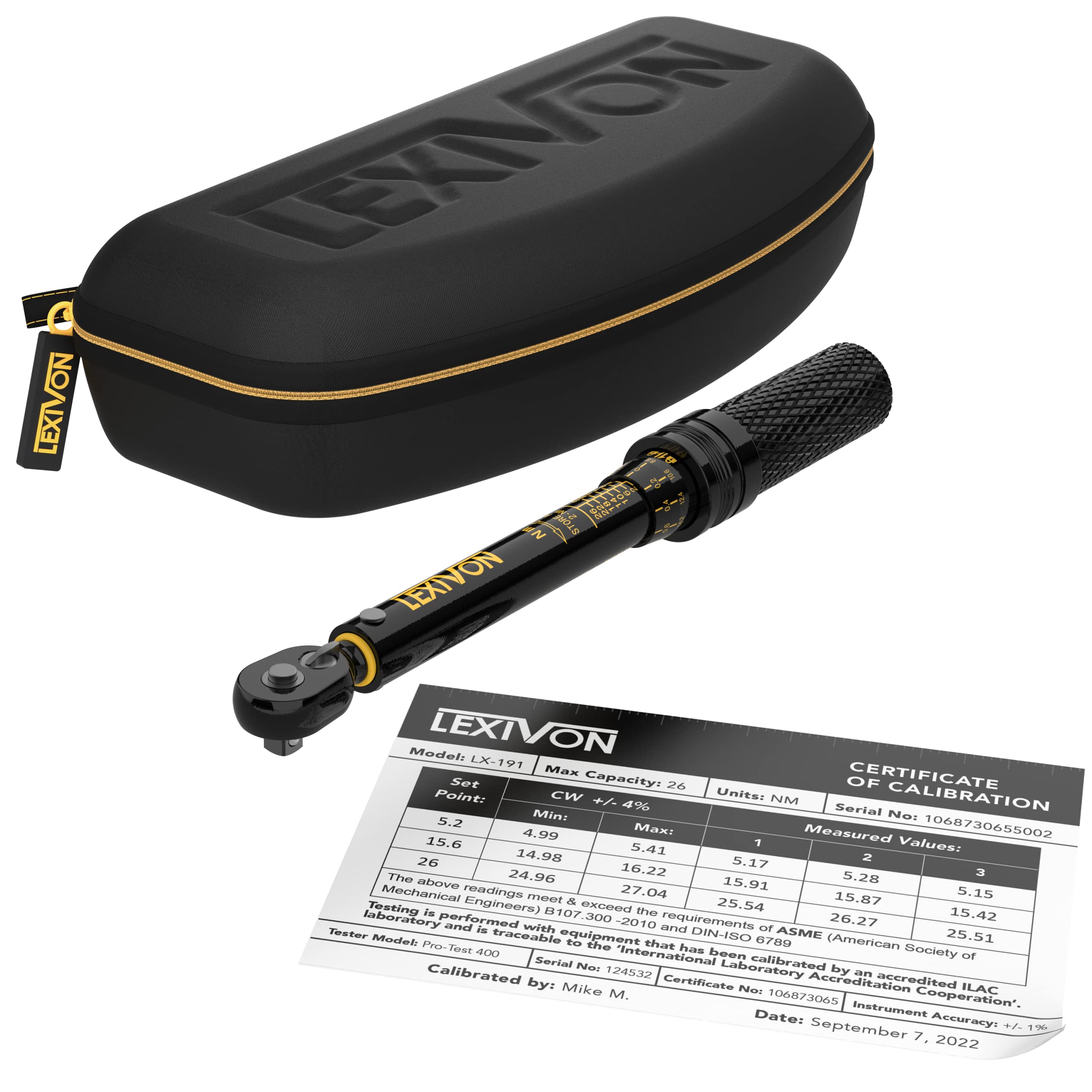 Foto 7 | Llave Dinamométrica Lexivon Bike 1/4'' Dr., 15 Piezas, 2-26 Nm - Venta Internacional.