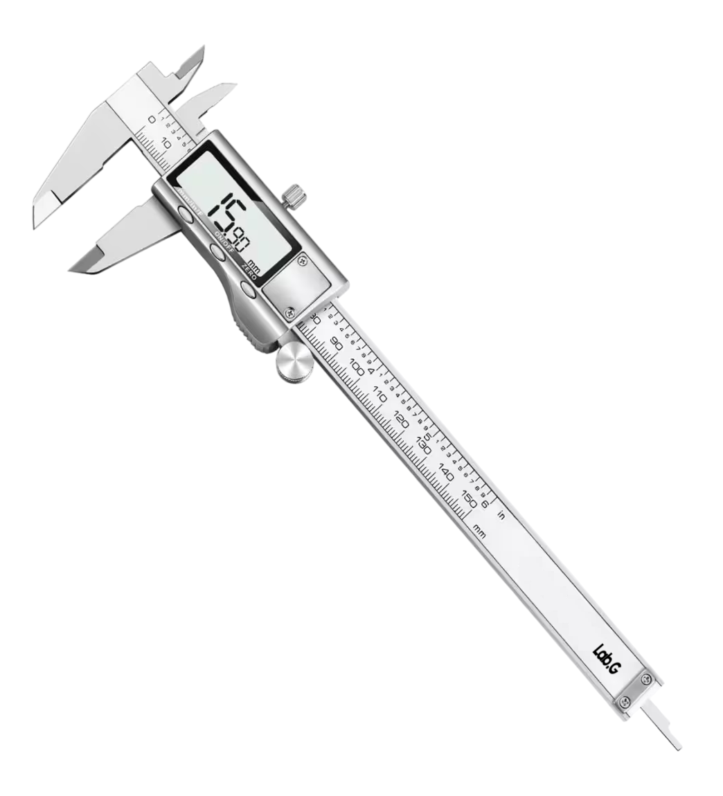 Calibrador Digital Uso Industrial Todo Metal 0.01mm Plata