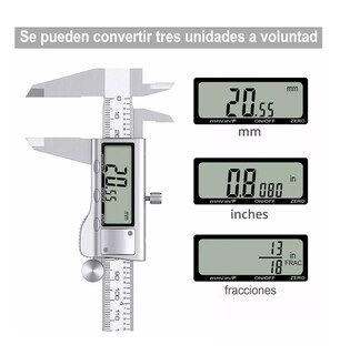 Foto 3 | Calibrador Digital Uso Industrial Todo Metal 0.01mm Plata