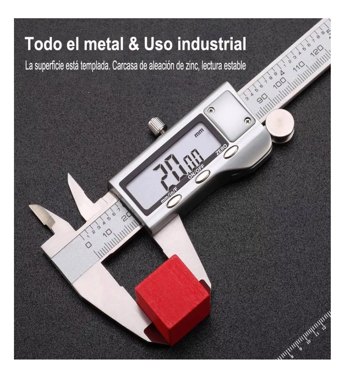 Foto 4 | Calibrador Digital Uso Industrial Todo Metal 0.01mm Plata