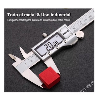 Foto 4 | Calibrador Digital Uso Industrial Todo Metal 0.01mm Blanco Belug