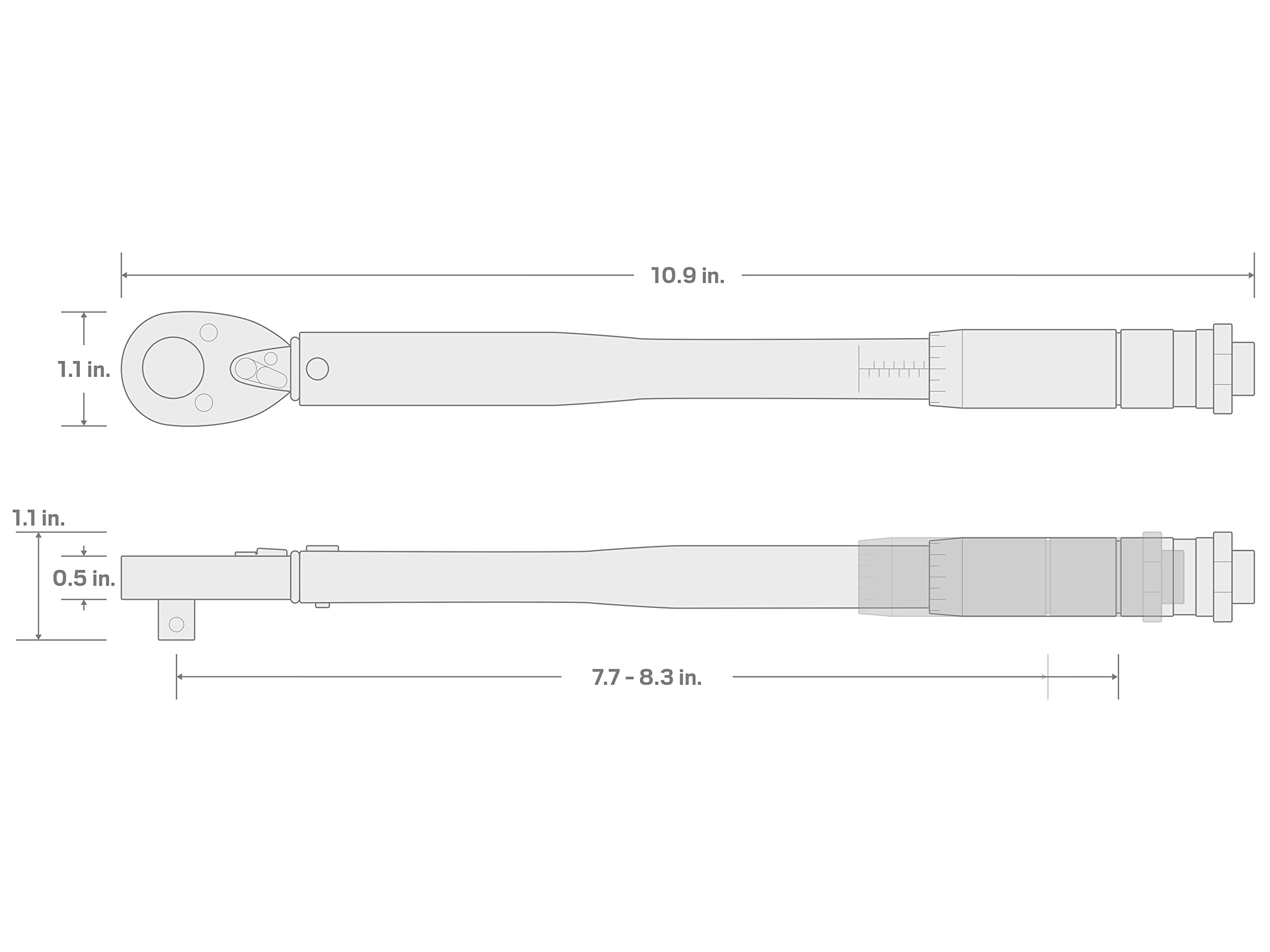 Foto 8 pulgar | Llave Dinamométrica Tekton, Micrómetro Con Accionamiento De 1/4 Pulgadas, 20-200 Pulgadas/libra 24320 - Venta Inte