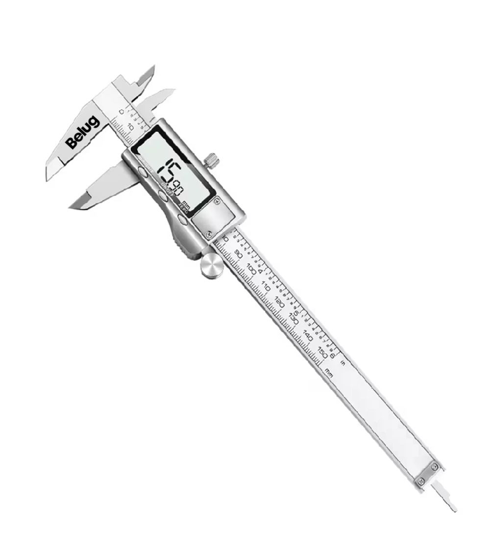 Foto 2 pulgar | Calibrador Vernier Digital Belug  Uso Industrial Todo Metal 0.01mm Plata