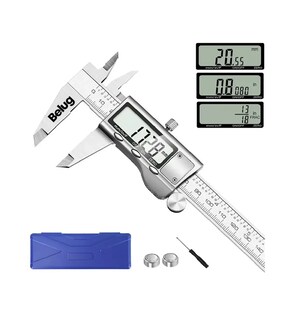 Foto 2 | Calibrador Vernier Digital Belug Uso Industrial Todo Metal 0.01mm Plata