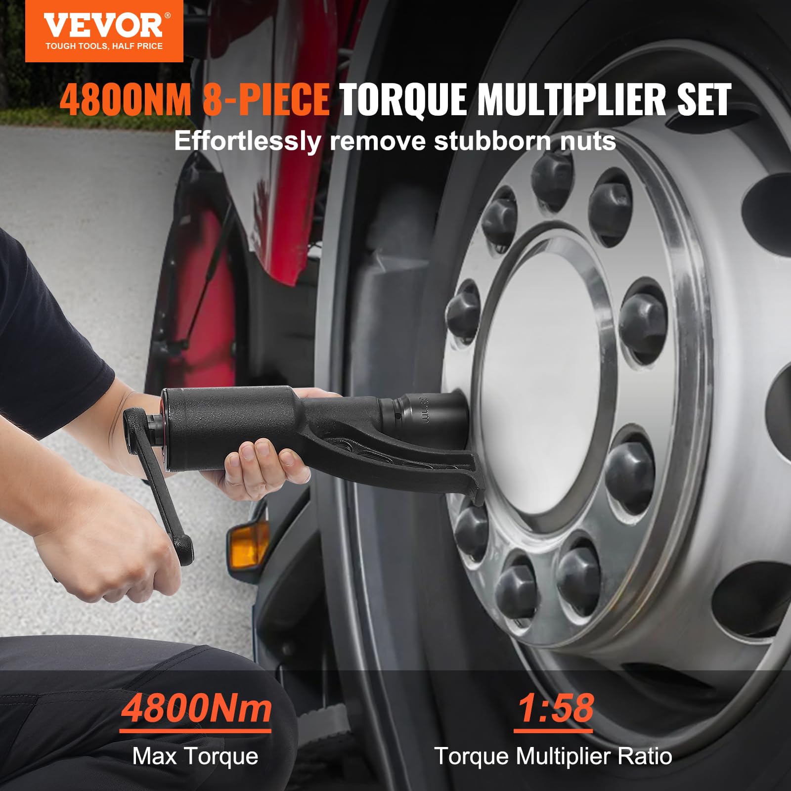 Foto 3 pulgar | Juego De Llaves Multiplicadoras De Par Vevor Drive De 1 Pulgada Con 8 Enchufes - Venta Internacional.