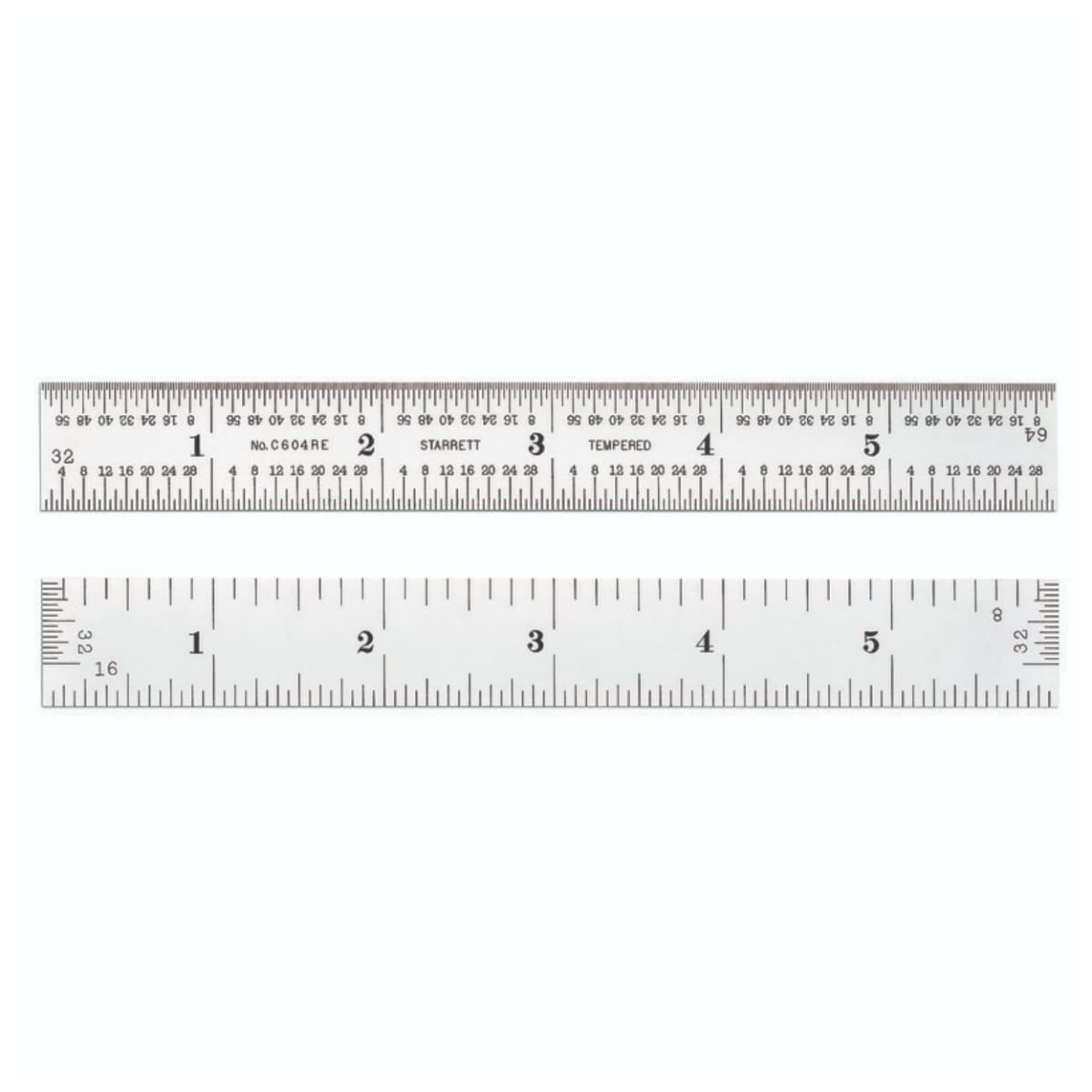 Foto 2 pulgar | Regla De Acero Starrett C604re-6 De 15 Cm Con Graduaciones En Pulgadas 4r - Venta Internacional.