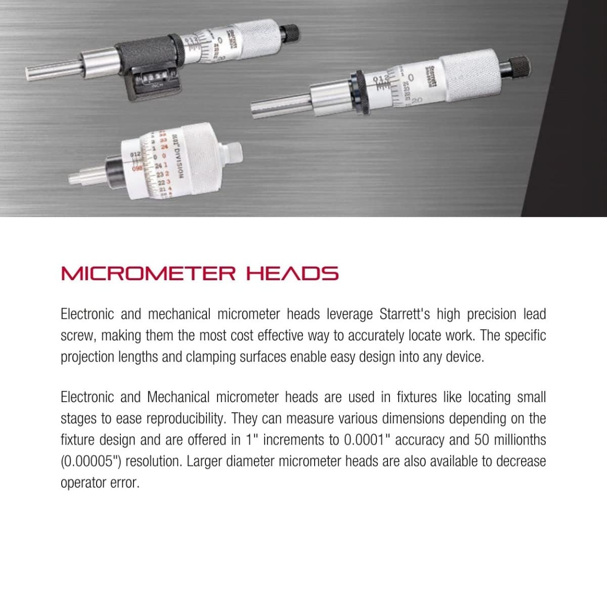 Foto 3 | Cabezal Micrométrico Starrett T463xrl De 0-1/2 Pulgadas, Rango 0,001'', Grado - Venta Internacional.