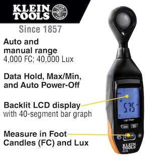Foto 2 | Medidor De Luz Klein Tools Et130 Digital Para Fc Y Lux - Venta Internacional.