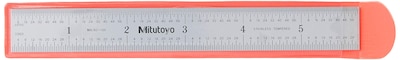 Foto 3 | Regla De Acero Mitutoyo 182-105 De 6 Cm Con Graduaciones De 1/32, 1/64, 1 Mm Y 1/2 Mm - Venta Internacional.