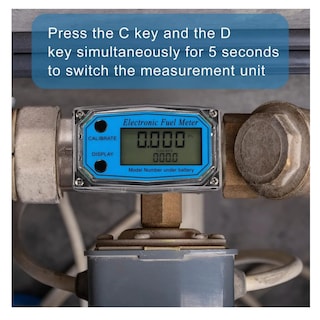 Foto 5 | Cuenta Litros Electrónico Turbina Digital Diesel 10-100l/min Lab.g Gris Azul