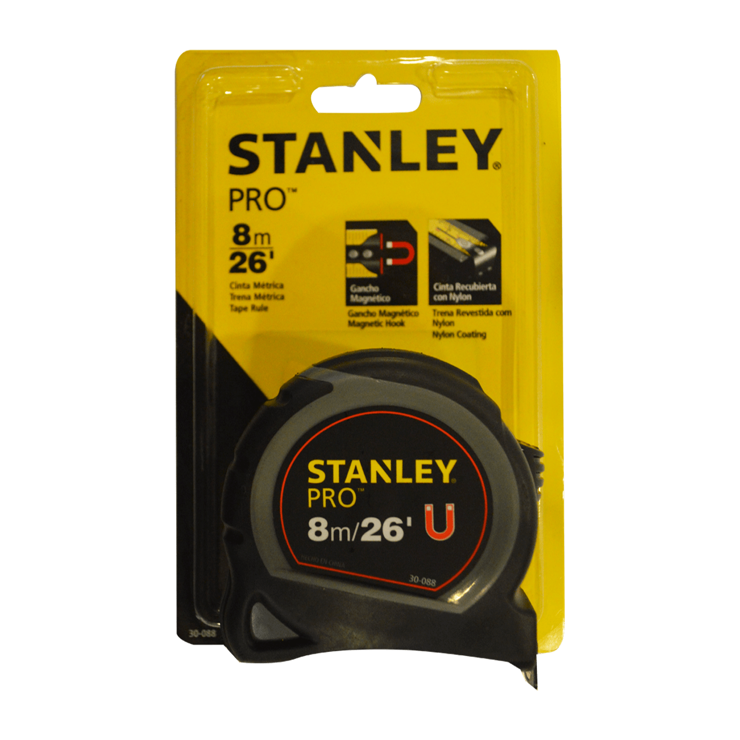 Flexómetro Pro Magnético Stanley 30-088 8 Metros